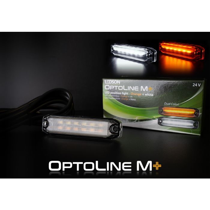 LEDSON Optoline M kaksivärinen mittavalo – valkoinen / oranssi