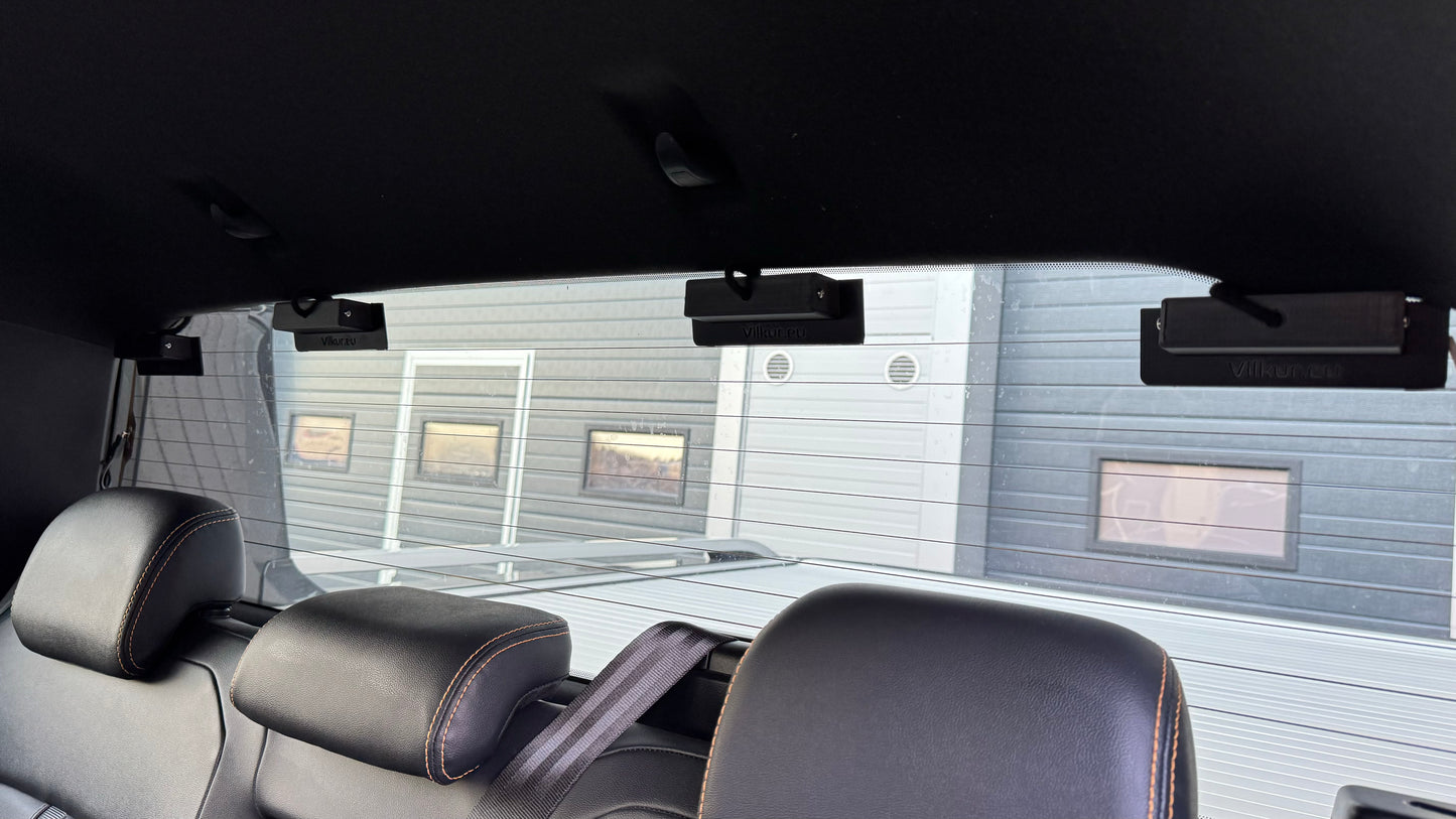 3D-prinditud klaasi kinnitus Purelux Sweeper märgutulele.