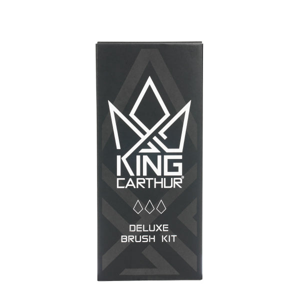 King Carthur Deluxe Harjasetti – 3-osainen harjakompletti detaljipuhdistukseen