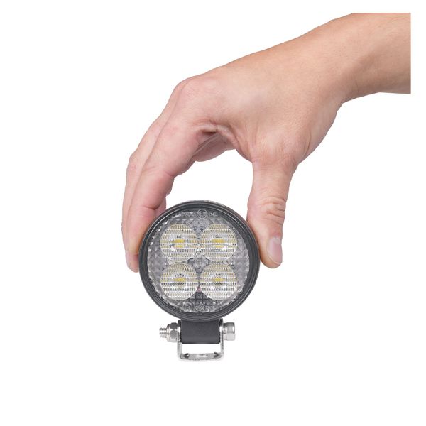 Purelux Terrain Svart Mini Rund 12W, Bred