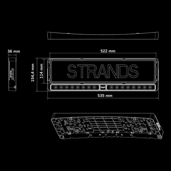 Strands Nuuk E-Line Duo Black - 54 cm / 108W / Ref. 20