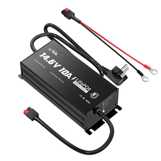 LiTime 12V 10A IP65 LiFePO₄ akkulaturi