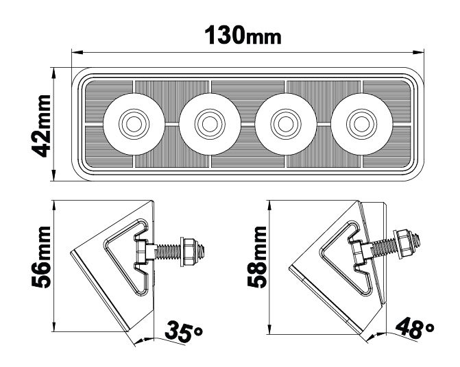 Ledson LED töö-/tagurdustuli 24W – kompaktne ja võimas