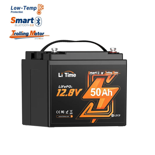 LiTime 12V 50Ah TM Bluetooth LiFePO₄