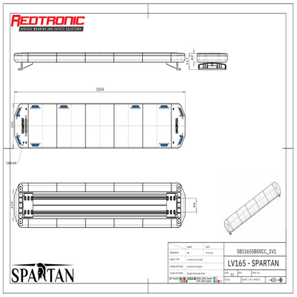 Redtronic Spartan 1654mm / Sinine  / 10 moodulit