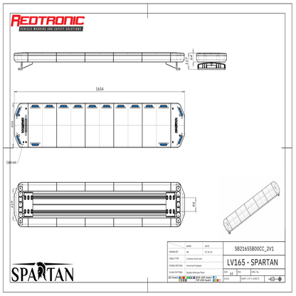 Redtronic Spartan 1654 mm / Sinine / 16 moodulit