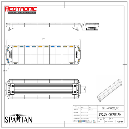 Redtronic Spartan 1654 mm / Sinine - Kollane / 16 moodulit