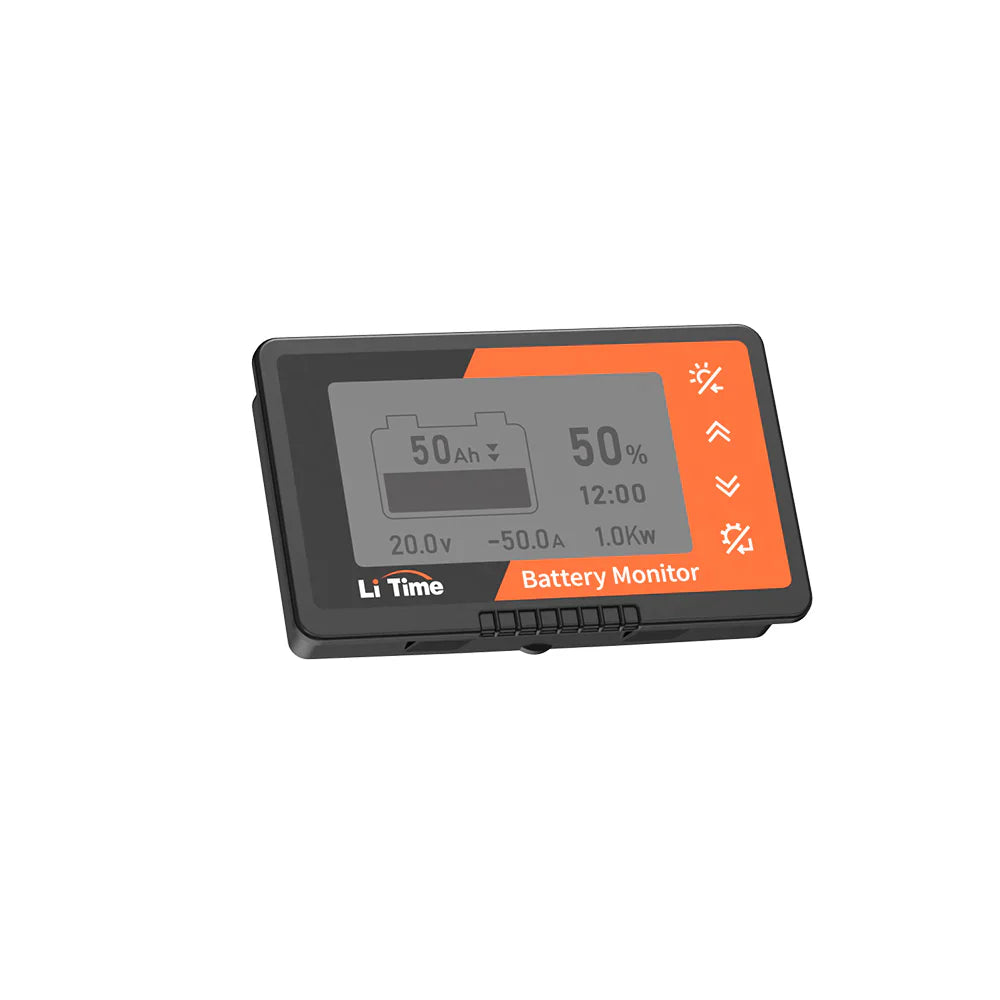 LiTime 500A akumonitor LCD-ekraani ja shuntiga