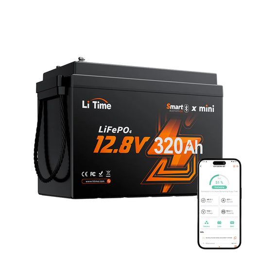 LiTime 12V 320Ah W190 Bluetooth LiFePO₄ aku